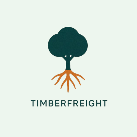 TimberFreight Logo hintergrund grün